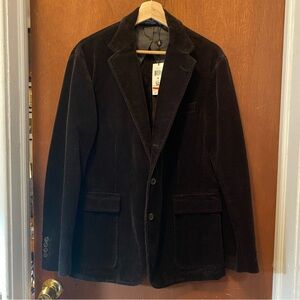 NWT dark brown Polo Ralph Lauren corduroy blazer. Size M